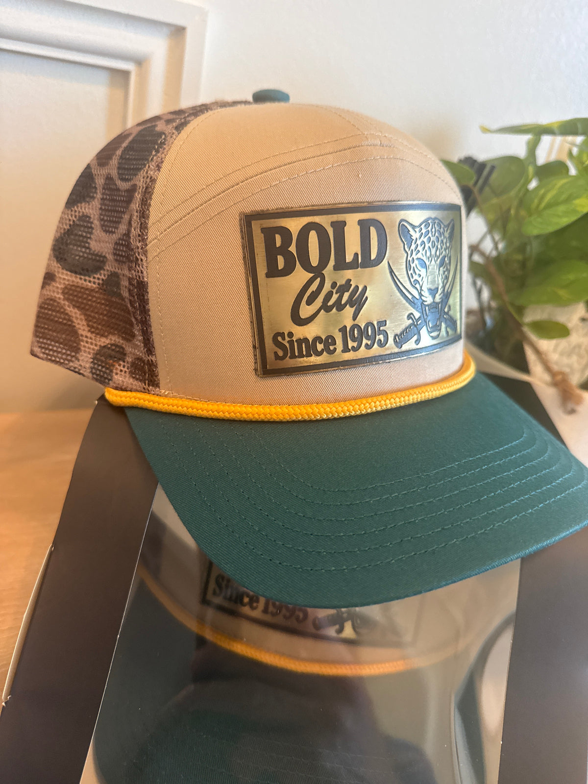 “Bold Since 95” OG Cat Camo. Bold and Gold rope hat.(Limited)